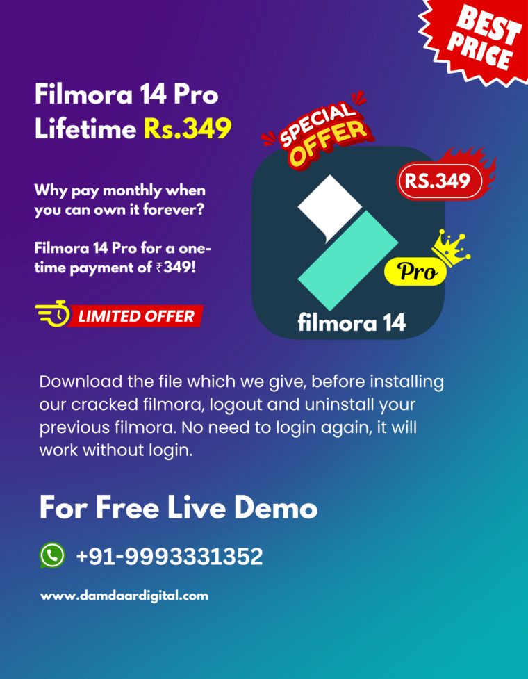 Filmora Pro 14 Lifetime Access