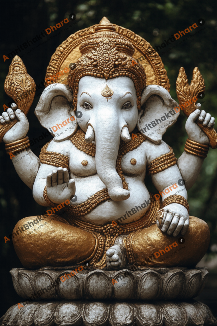 Majestic Lord Ganesha (Set of 4 Images) - Image 5